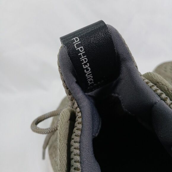 Adidas Alphabounce Beyond Men 8 Olive Cushioned Knit Running Sneaker - Picture 12 of 13